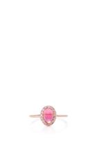 Marlo Laz 14k Rose Gold Diamond And Tourmaline Ring