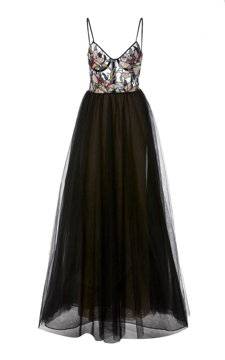 Patbo Patricia Bonaldi A-line Tulle Gown With Beaded Bodice