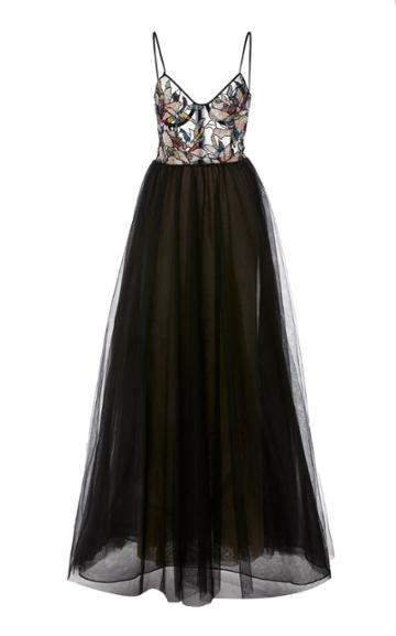 Patbo Patricia Bonaldi A-line Tulle Gown With Beaded Bodice