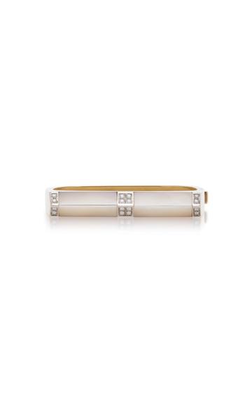 Fratelli Piccini Tetti Di Firenze 18k Gold Mother Of Pearl And Diamond Bracelet