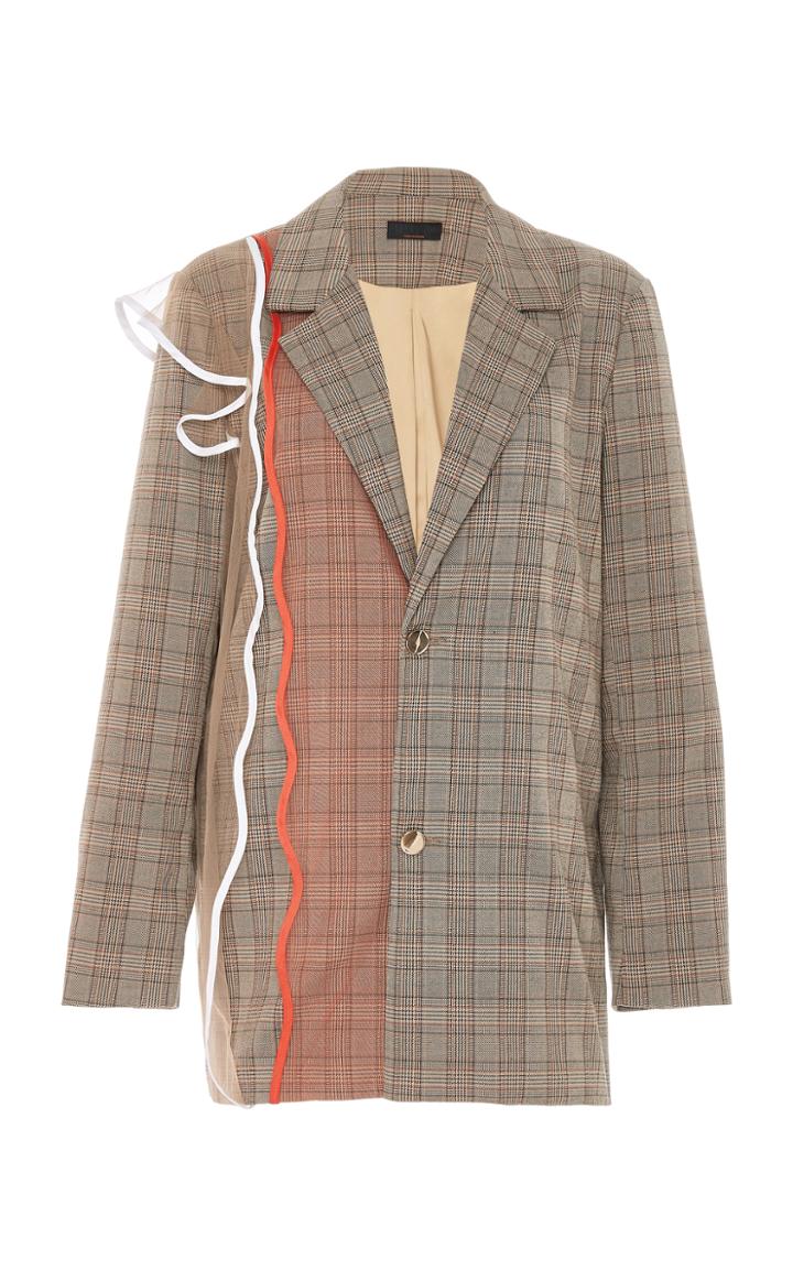 Maki Oh Jacket W/ Wavy Tulle Details