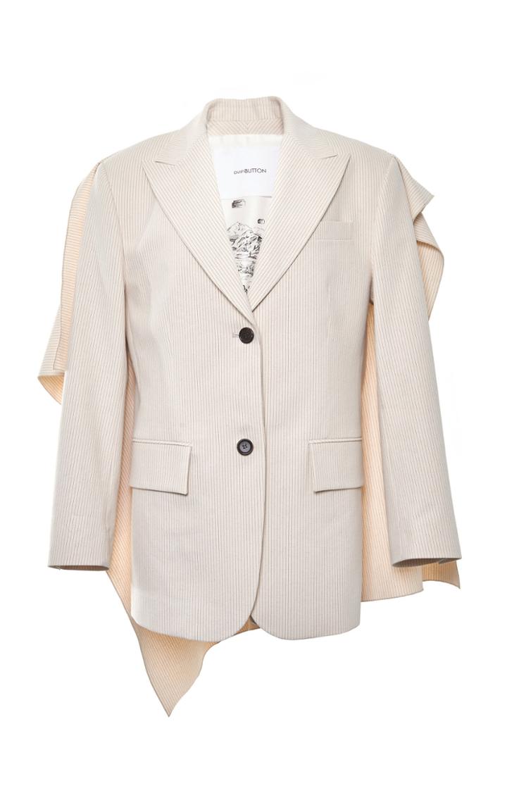 Moda Operandi Pushbutton Back Square Cotton Jacket Size: S