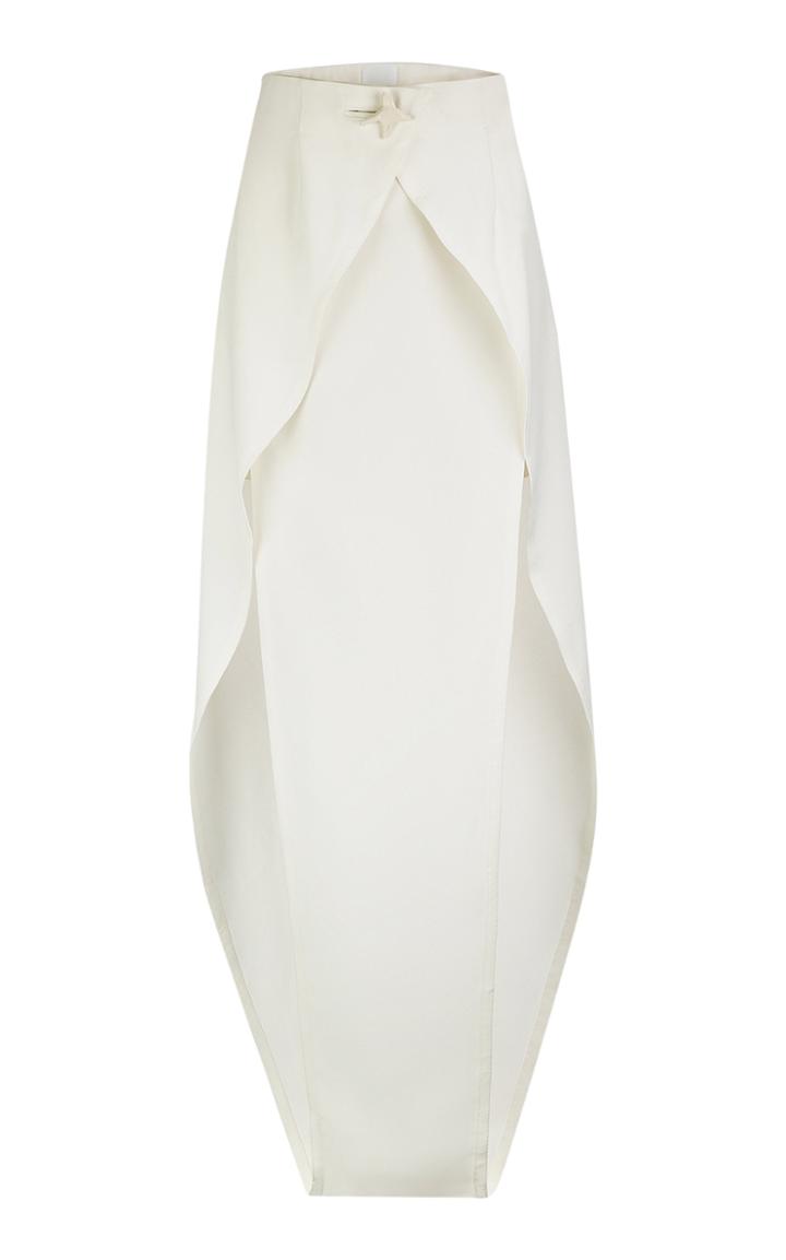 Moda Operandi Bevza Embellished Crepe Wrap Skirt