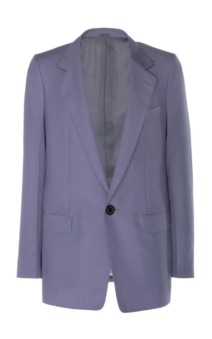 Lanvin One Button Oversized Blazer