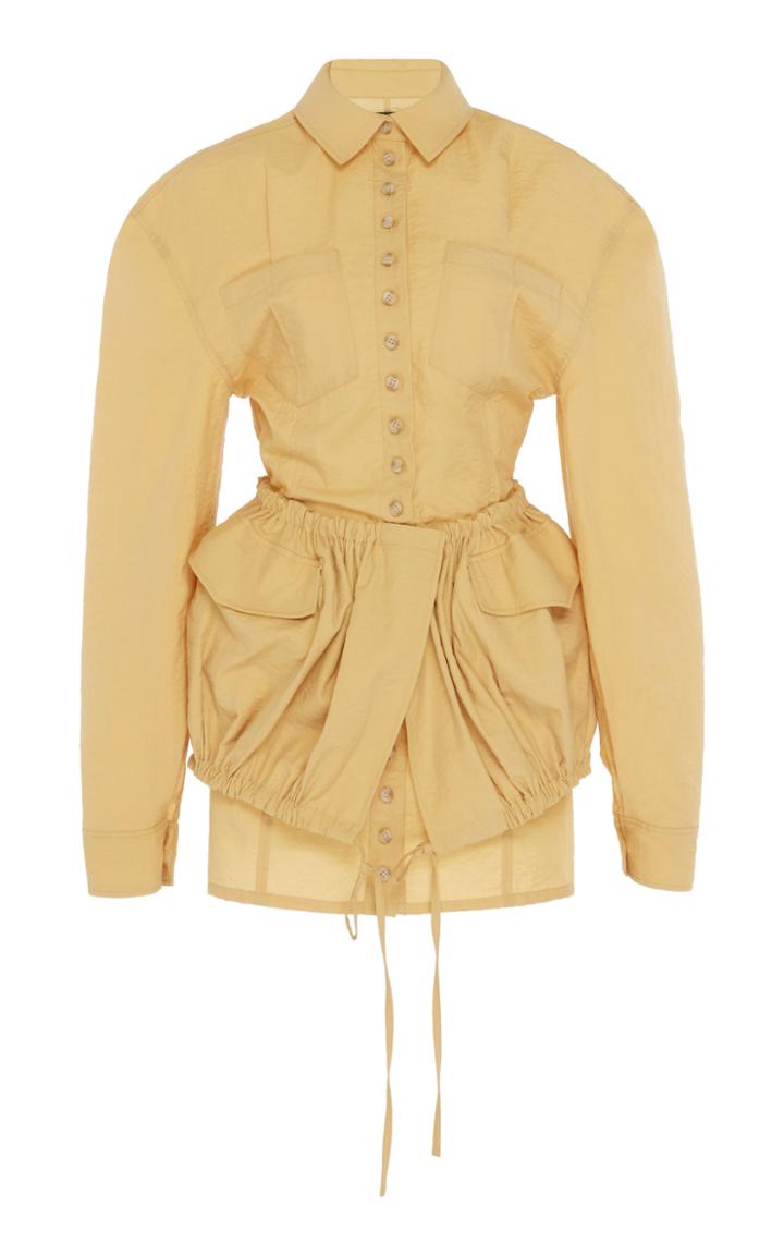 Jacquemus La Robe Cueillette Drawstring Mini Dress