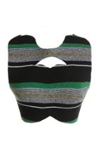 Moda Operandi Paco Rabanne Striped Wool-blend Knit Cropped Top
