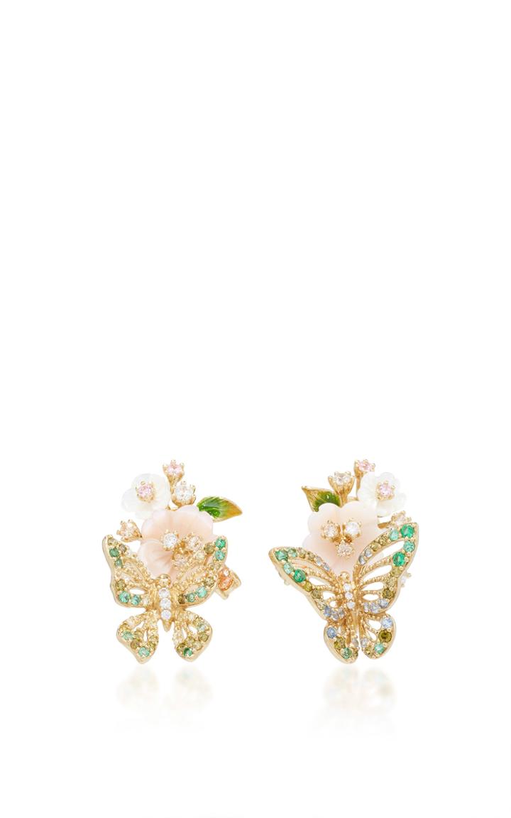 Anabela Chan Butterfly Bouquet Earrings
