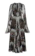 Moda Operandi Giambattista Valli Floral Crepe Midi Cape Dress