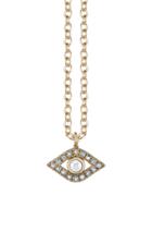 Sydney Evan Pearl And Diamond Evil Eye Necklace
