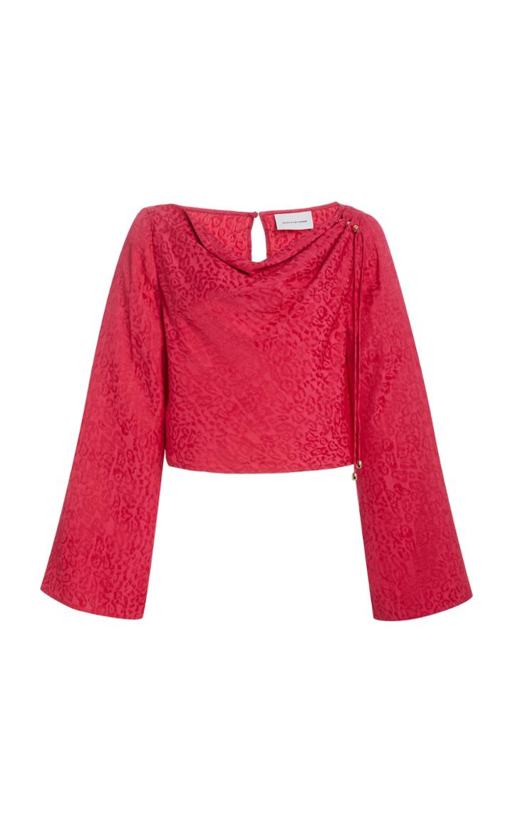Moda Operandi Significant Other Axel Brocade Cropped Top
