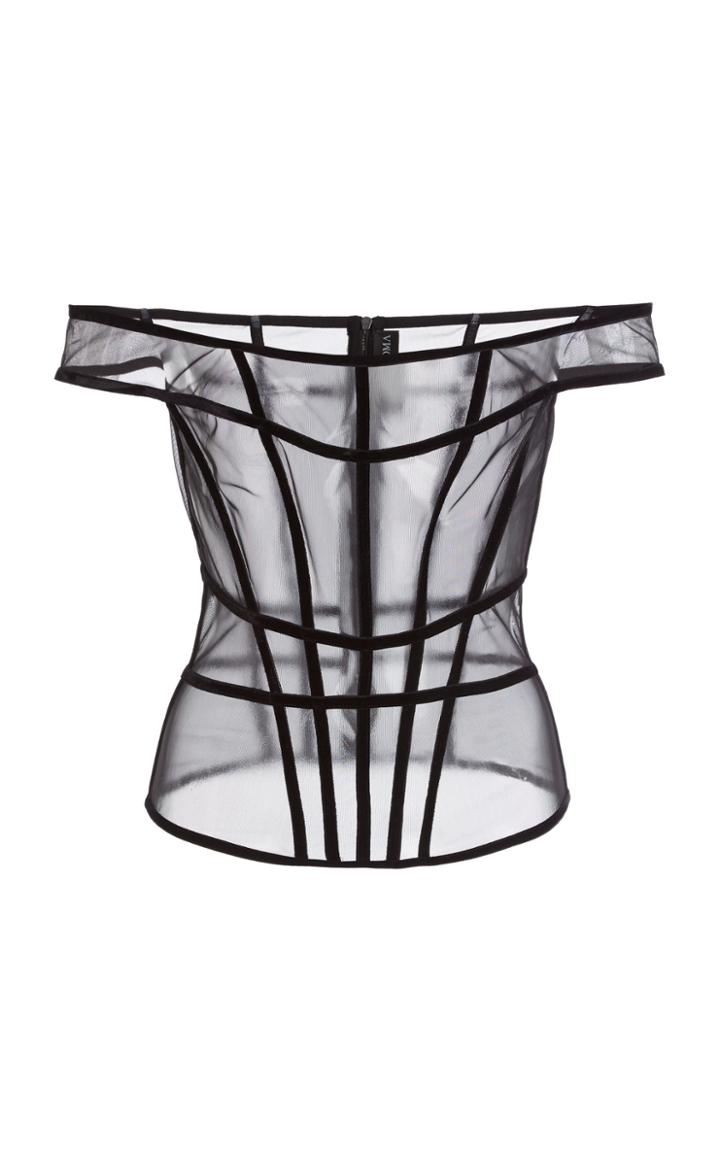 Moda Operandi David Koma Tulle Corset Top