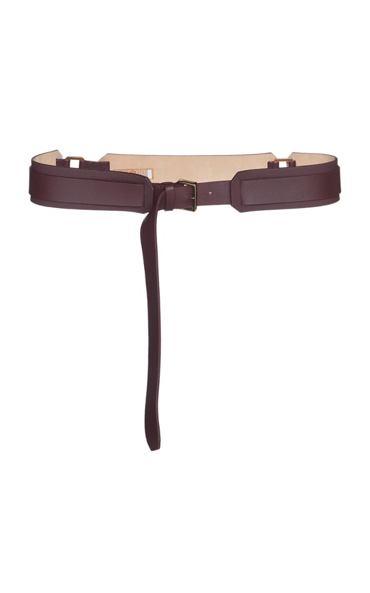 Agnona Leather Single Wrap Belt