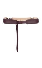 Agnona Leather Single Wrap Belt