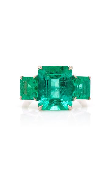 Maria Jose Jewelry White Gold And Emerald Ring