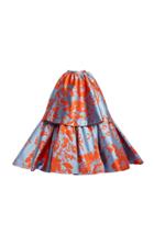 Moda Operandi Carolina Herrera Tiered Floral Jacquard Ball Skirt