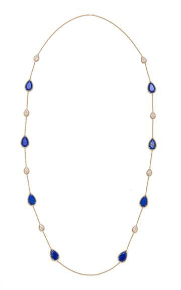 Boucheron Lapis Lazuli Serpent Boheme Long Necklace