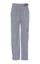 Jonathan Simkhai Seersucker Gingham Cargo Pant