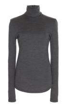 Isabel Marant Doyela Stretch Knit Mock Turtleneck Top