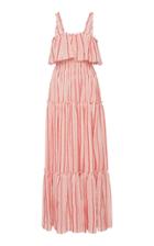 Three Graces London Loretta Tiered Ruffle Maxi Dress