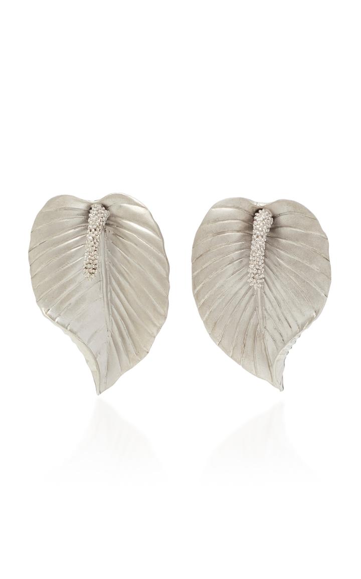Luisa Schroder Peace Lily Sterling Silver Earrings