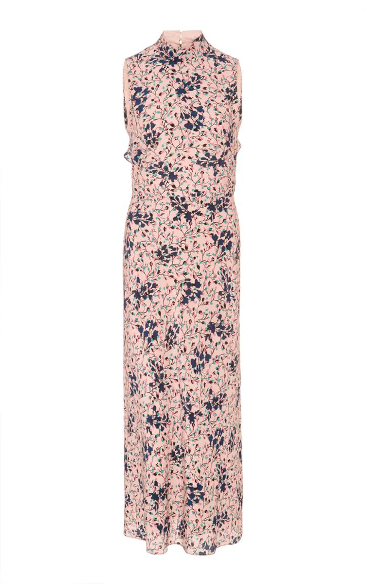 Saloni Gemma Open Back Mock Neck Dress
