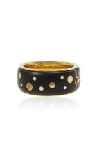 Moda Operandi Mahnaz Collection Vintage Ebony, Diamond & 18k Yellow Gold Bangle