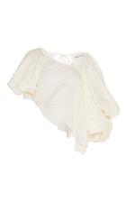 Moda Operandi Caroline Hu Asymmetrical Jaquard Silk-cotton Blouse Size: M