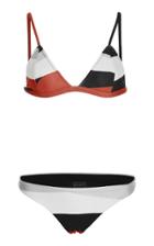 Haight Printed Fixed Triangle Bikini Set