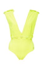 Agua De Coco Plunging One Piece Swimsuit