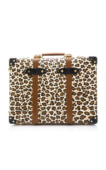 Charlotte Olympia M'o Exclusive: Charlotte Olympia X Globe-trotter Leopard-print Leather Shoe Case