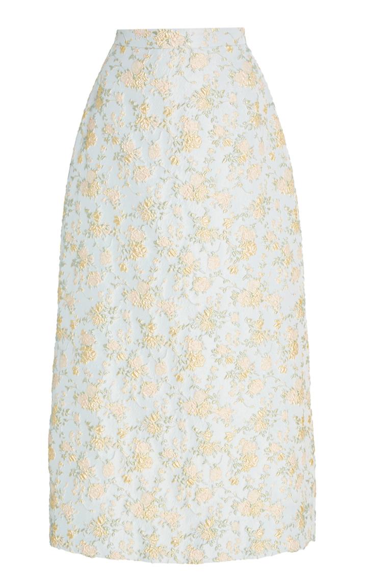 The Vampire's Wife Biba Jacquard Midi Skirt
