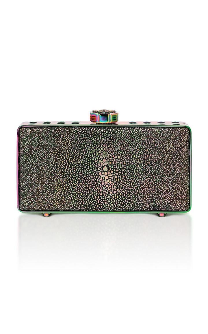 Bougeotte Titanium Best Secret Keeper Clutch In Mix Colour Galuchat