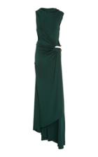 Moda Operandi Monse Asymmetric Ruched Jersey Gown Size: 0