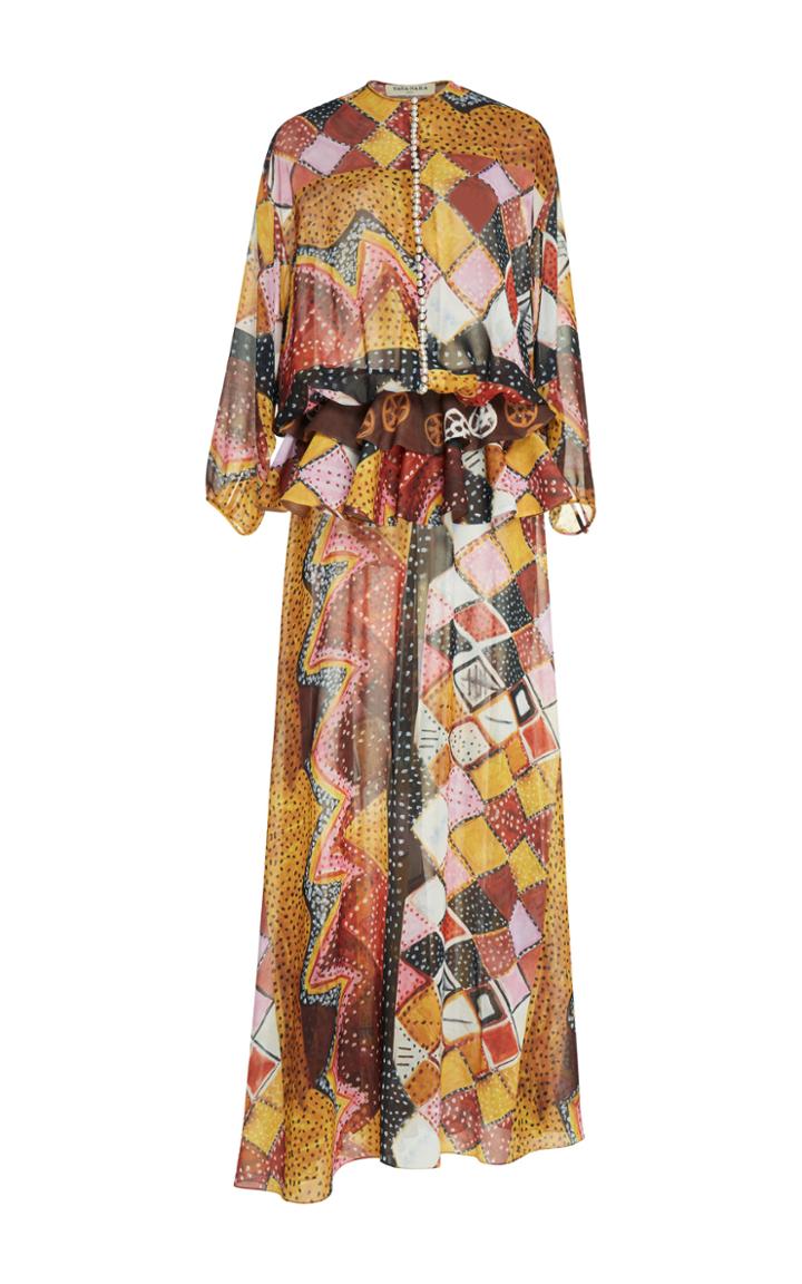 Tata Naka Long Shirt Patchwork Dress