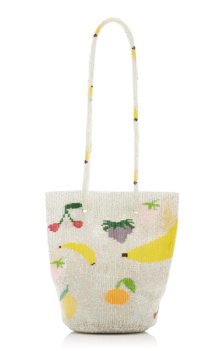 Moda Operandi M2malletier Pura Utz X M2malletier Hand-beaded Fruit Top Handle Bag