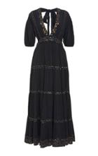 Ulla Johnson Alma Tiered Peasant Cotton Maxi Dress