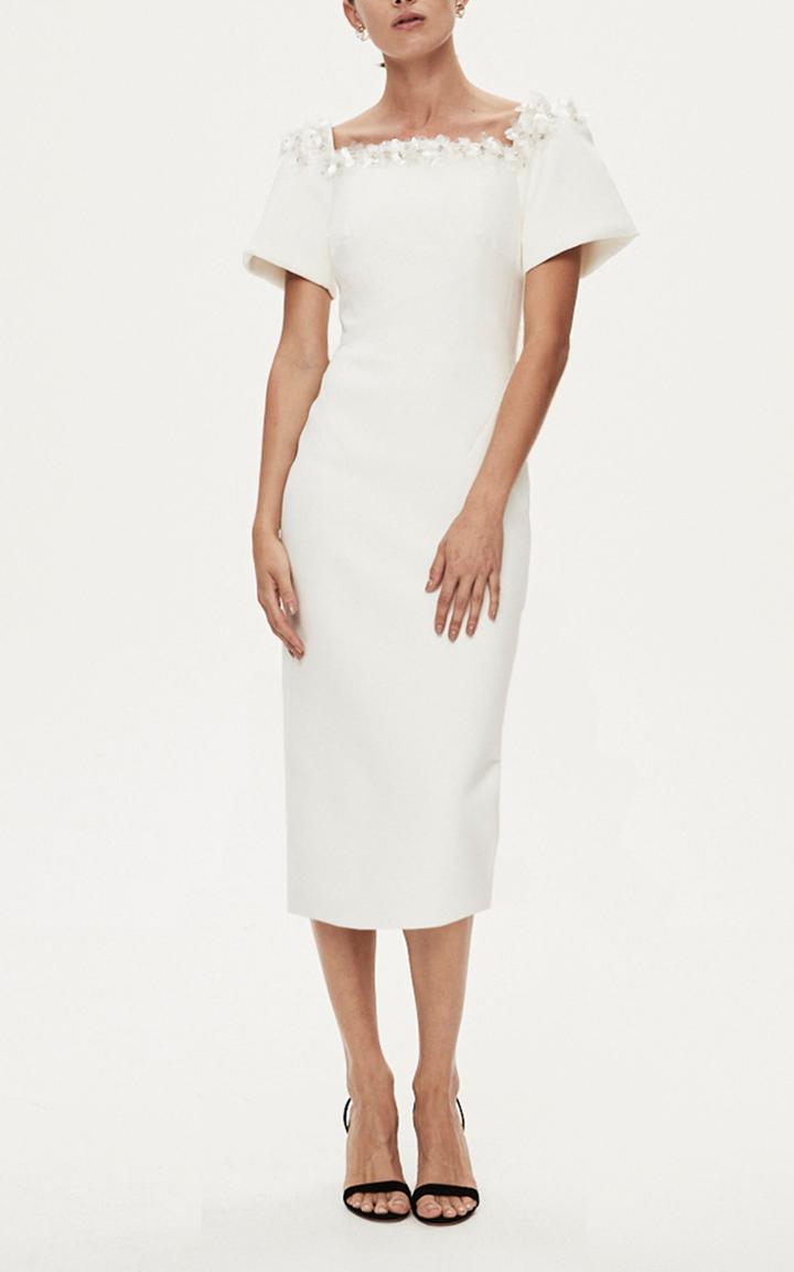 Moda Operandi Rachel Gilbert Sandro Crepe Midi Dress