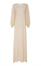 Ryan Roche Balloon Sleeve Long Knit Dress