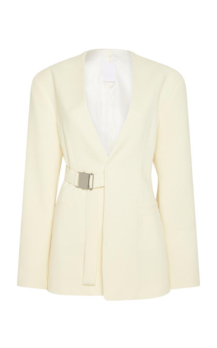 Moda Operandi Paris Georgia Judd Single Breasted Buckle Blazer