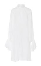 By. Bonnie Young Silk Organza Ruffle Collar Blouse
