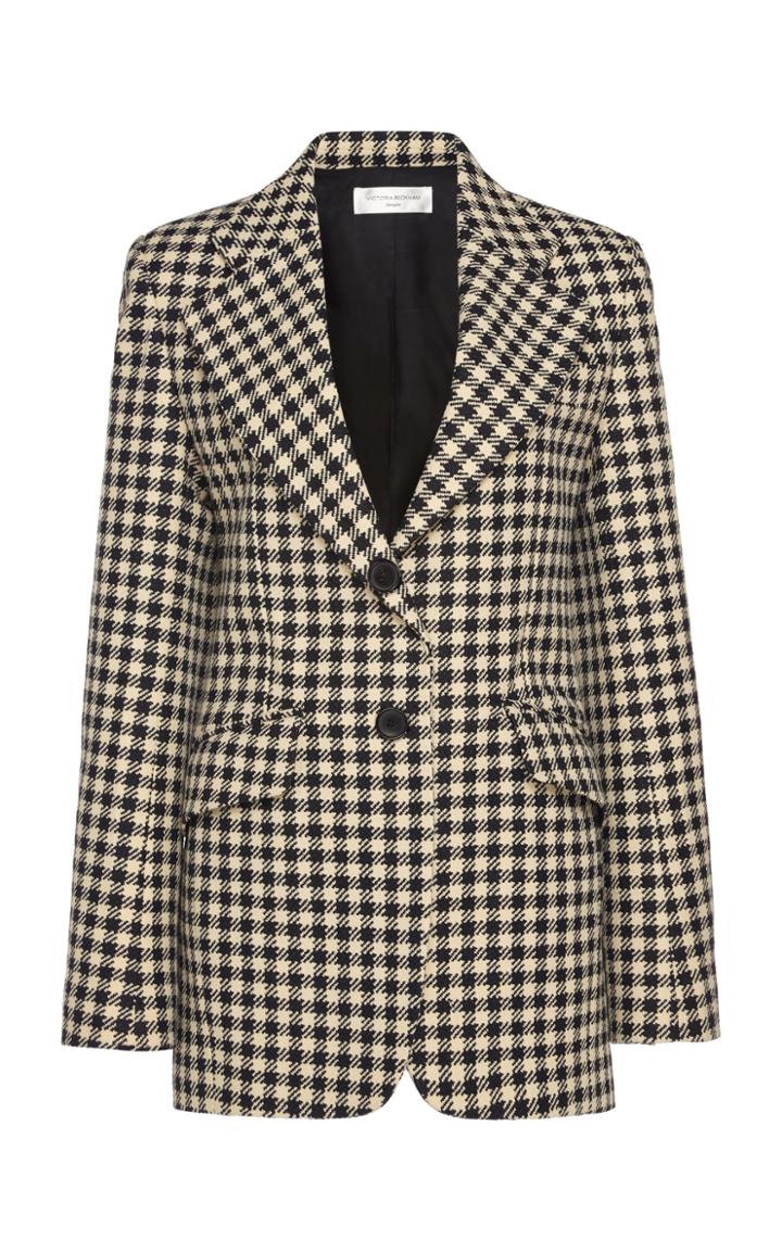 Victoria Beckham Jarvis Gingham Blazer