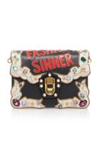 Dolce & Gabbana Embellished Lucia Leather Shoulder Bag