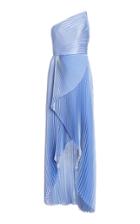 Moda Operandi Semsem Pliss Lam One-shoulder Maxi Dress