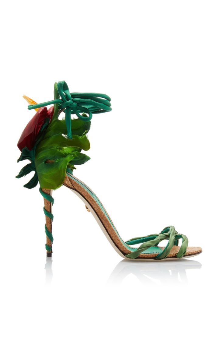 Moda Operandi Dolce & Gabbana Embellished Wrap Around Sandals Size: 35