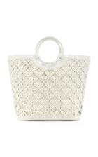 Moda Operandi Nancy Gonzalez Woven Crocodile And Linen Tote