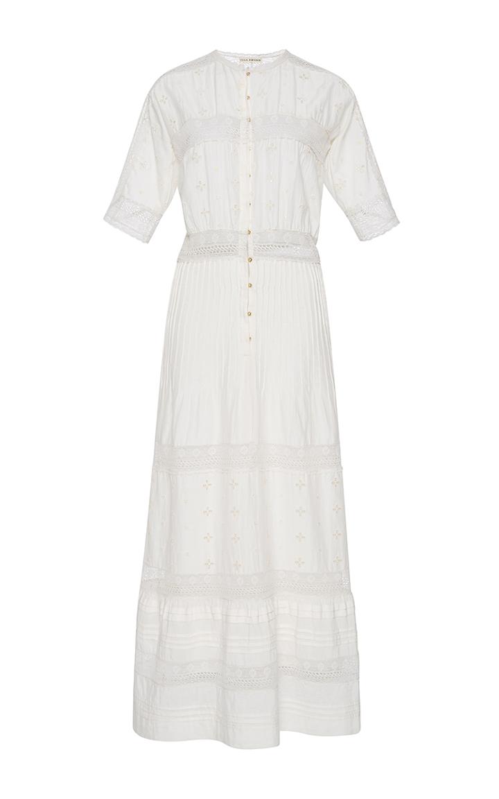 Ulla Johnson Gardenia Embroidered Cotton Vasilisia Dress