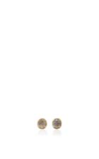 Nina Runsdorf White Rose Cut Moonstone Studs