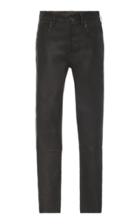 Citizens Of Humanity Harlow Mid-rise Leather Slim-leg Jeans Size: 25