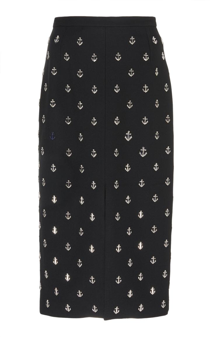 Moda Operandi Michael Kors Collection Embroidered Crepe Pencil Skirt Size: 0