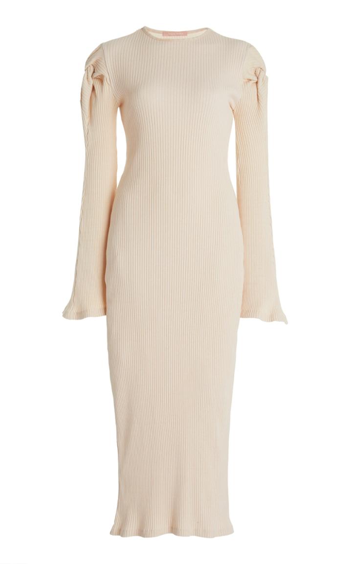 Moda Operandi Maggie Marilyn Knot On My Watch Cotton-blend Dress